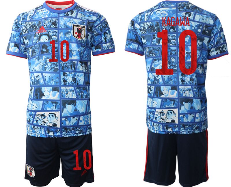 Men 2022 World Cup National Team Japan home blue 10 Soccer Jersey